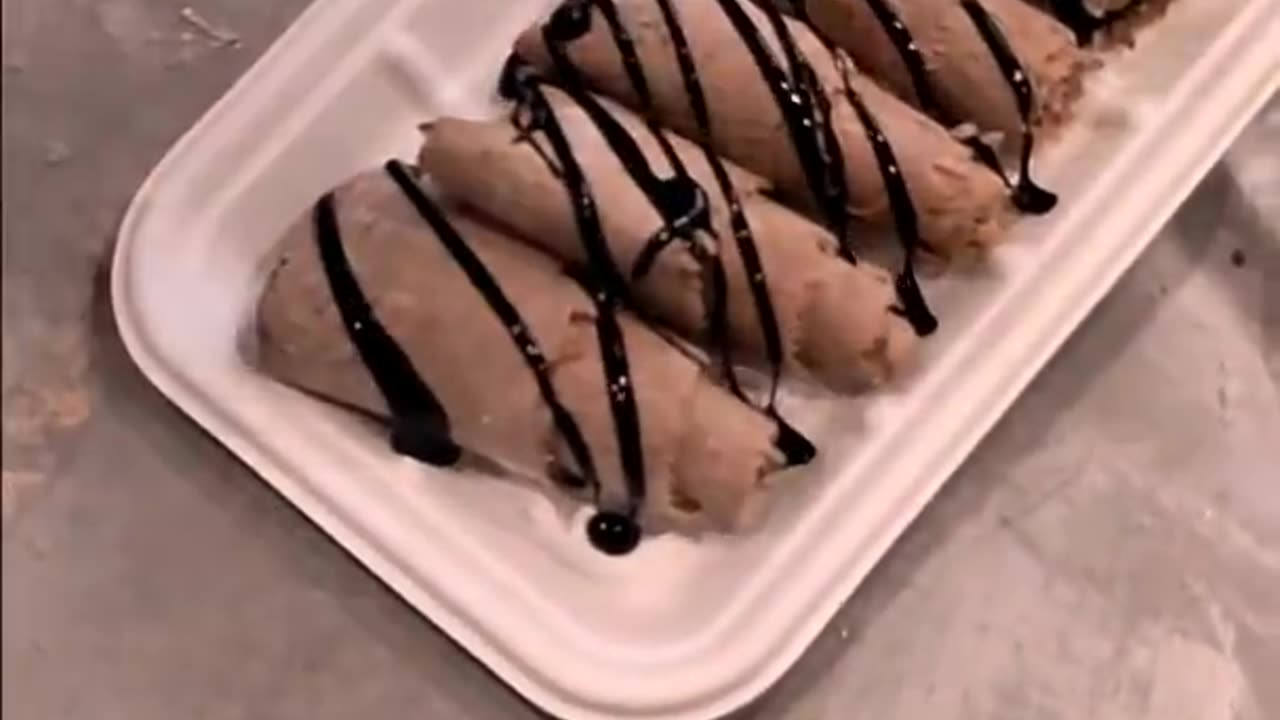 Frozen Ice Cream Rolls|| Nutella Brownie|| Jammu Street Food #short video