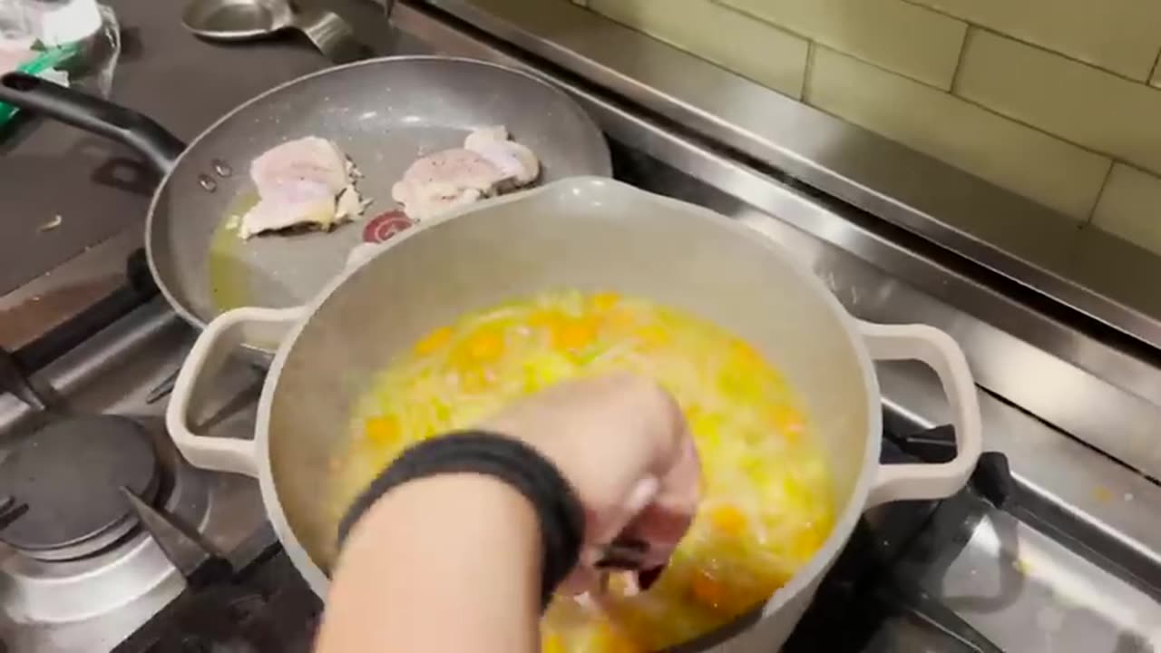cooking in my NEW house for my roomates