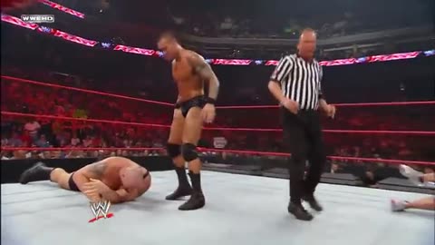 Johan Cena vs Randy Orton vs triple h full match