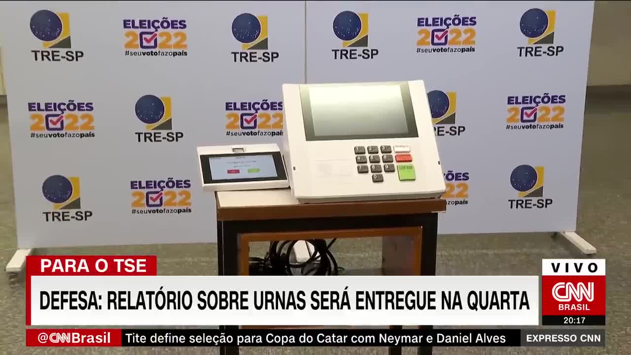 Defesa diz que relatório das Forças Armadas sobre urnas será entregue ao TSE no dia 9 | EXPRESSO CNN