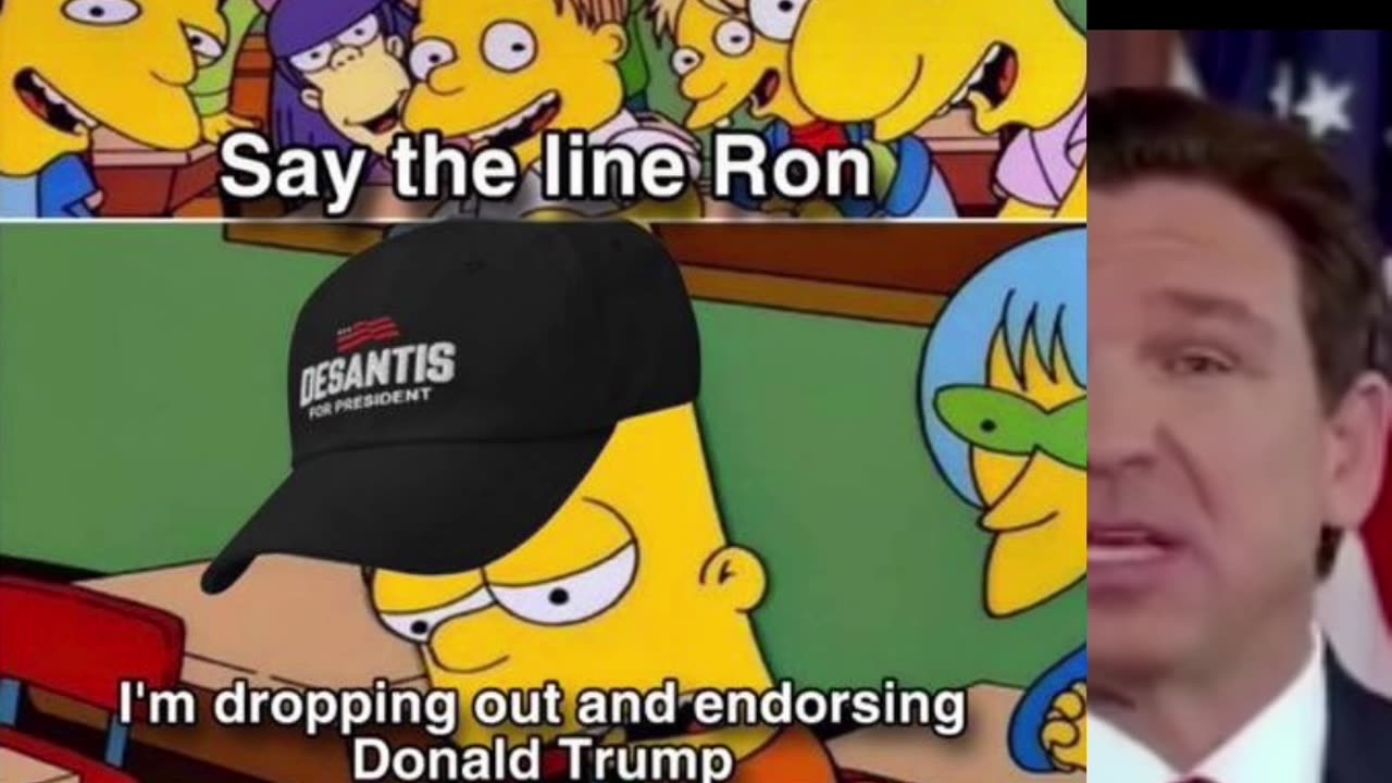 🤣😆🤣 DeSantis endorses Trump