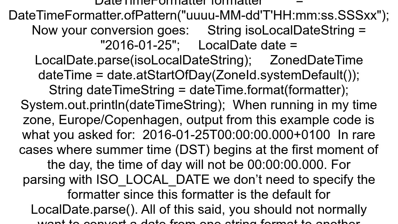 how to convert LocalDate to a specific date time format