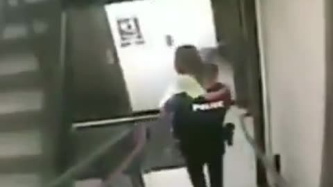 Police RESCUING a young girl from a pedophile