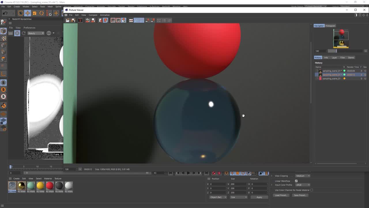 C 4D Redshift Rendering Optimization Tutorial (Part 13. No subtitles)