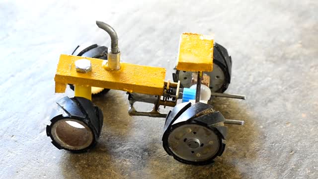 Mini tractor trolley, home made tractor