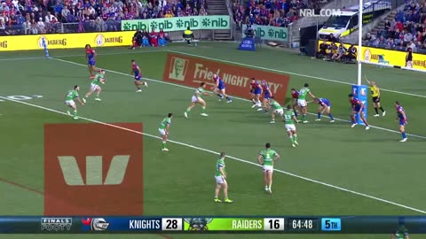 NRL 2023 | Knights v Raiders | Match Highlights