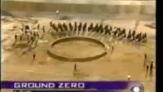 This weird ritual on Ground Zero...