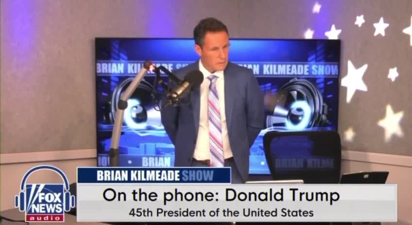 President Trump On The Phone With Brian Kilmeade