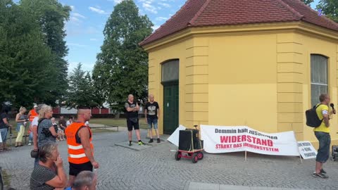 Demmin - Auch Willi hat noch ein paar Abschließende Worte + Beendigung der Versammlung 21-07-2022