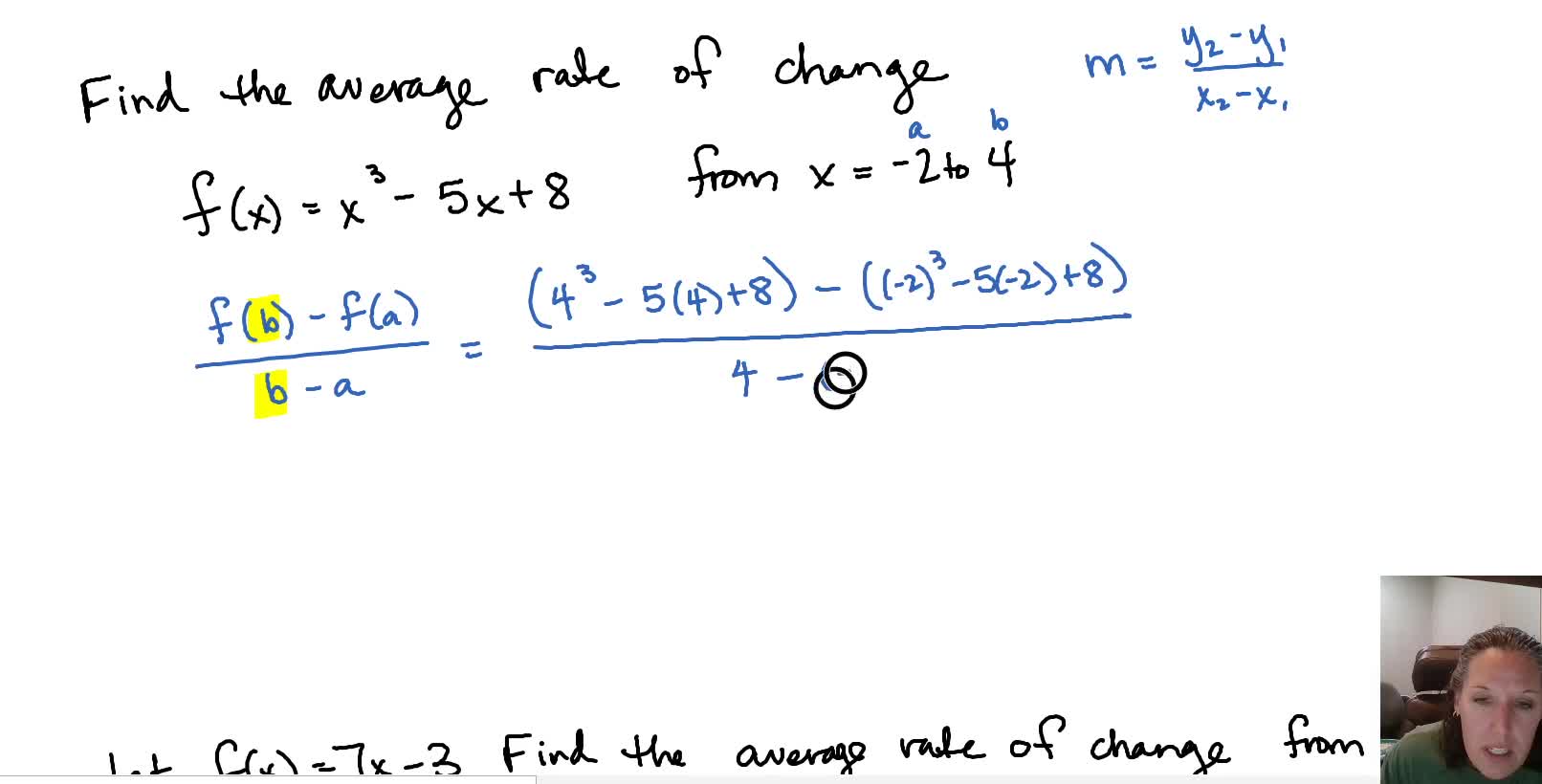 Average Rate of Change