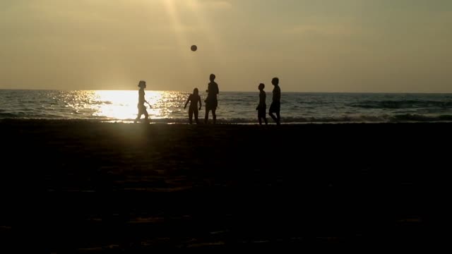 friends are playing football