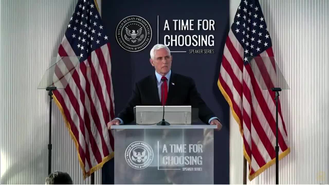 Former VP Mike Pence: "I understand the disappointment many feel about the last election