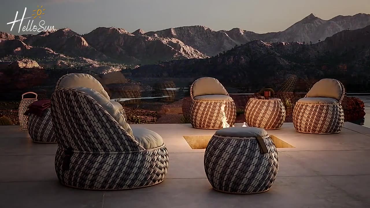 Ultimate Outdoor Luxury: Fashion Hotels' Best Choice Rattan Sofa Set