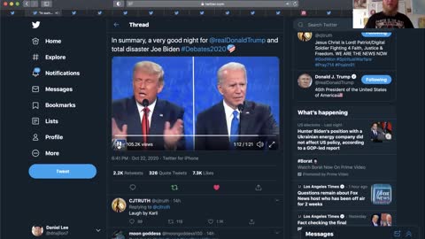 Bobulinski Bombshell, Trump Crushes Biden in Debate, Hillary Tweets Epstein Temple Colors