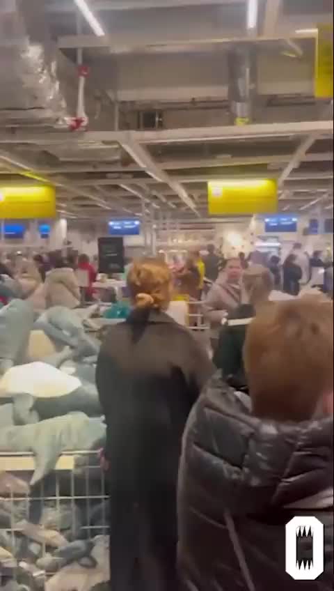 Surprised Russians like Ikea furniture so much. Stocking up before they pull out.