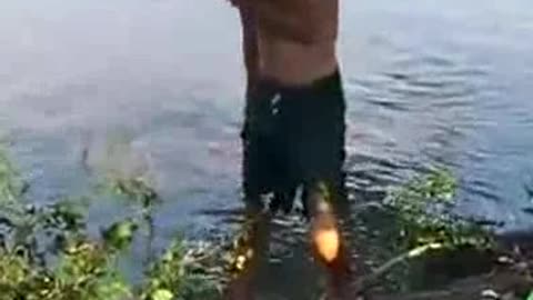 Man attacked by alligator while he was swimming in prohibited lake