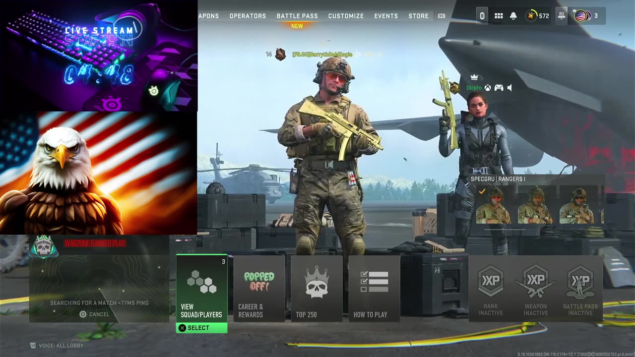 We are back live on testing things out, let's play some golf, fortnite or Call of Duty