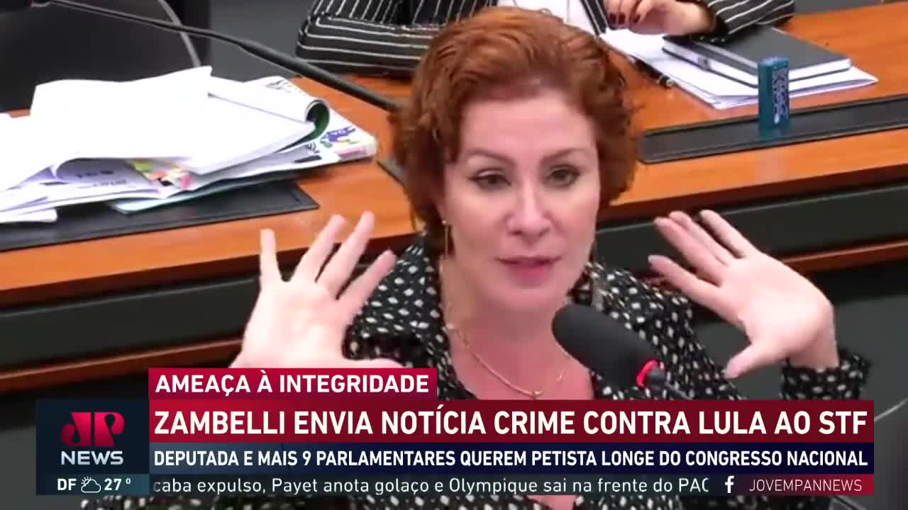 Zambelli aciona STF contra Lula, mas caso cai com Lewandowski