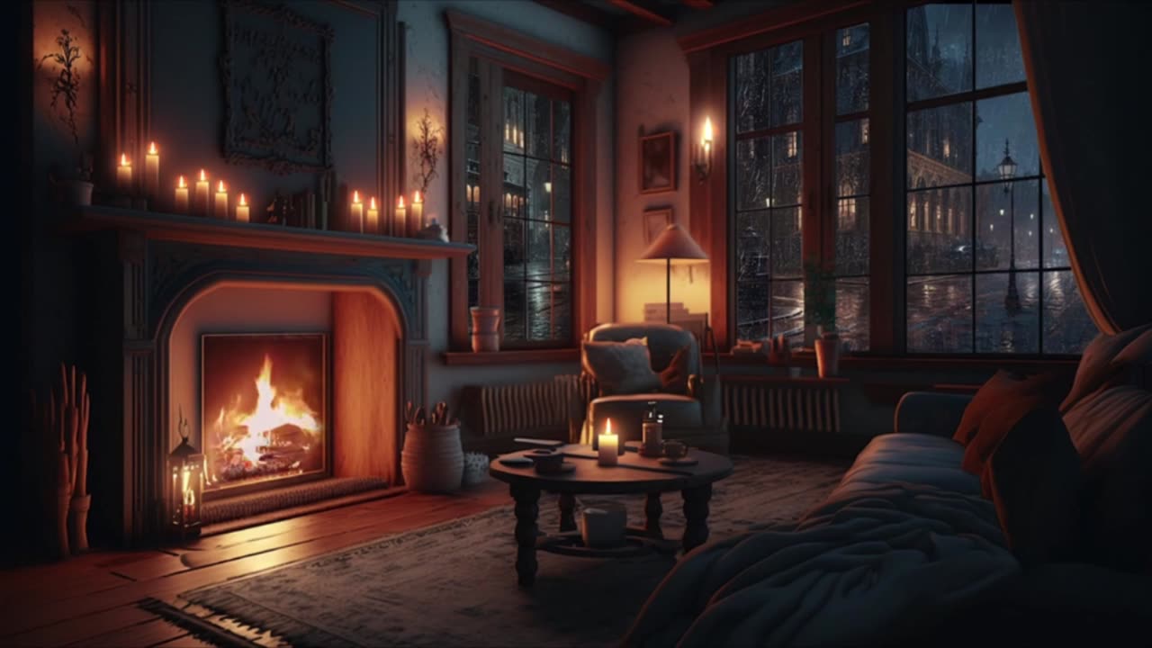 STAY AS LONG AS YOU NEED | RELAX WITH A FIREPLACE AND SOOTHING JAZZ