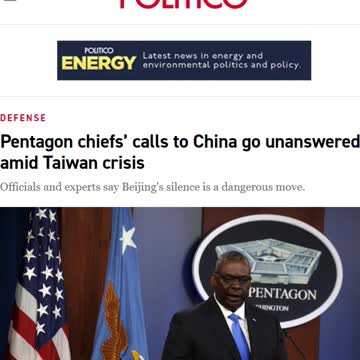 Pentagon chiefs’ calls to China go unanswered amid Taiwan crisis