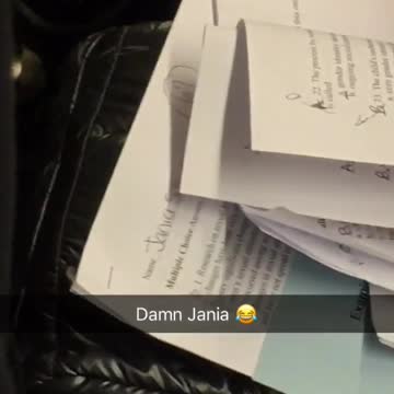 Damn jania woman grading papers on the train