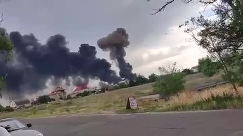 ARMED FORCES OF UKRAINE DESTROYED RUSSIAN AMMUNITION DEPOT IN TEMPORARILY OCCUPIED NOVA KAKHOVKA