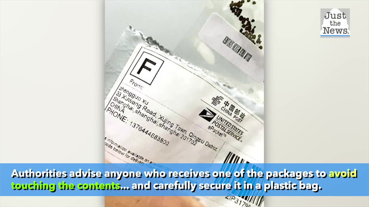 Mysterious packages of seeds sent from China have been arriving in U.S. residents' mailboxes