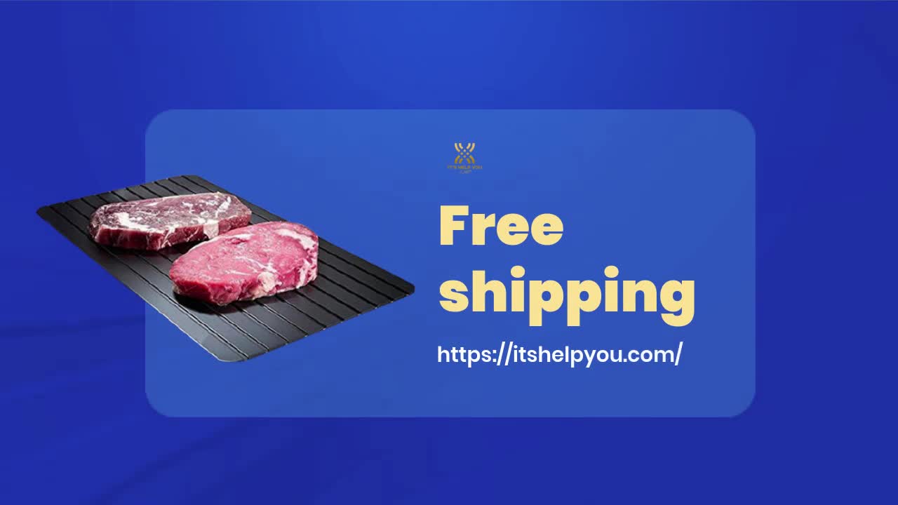 Aluminium Fast Defrosting Tray Frozen Meat