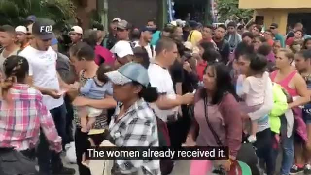 Honduras Women And Children Being Given Cash To Join Caravan