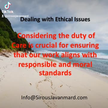 Dealing with Ethical Issues