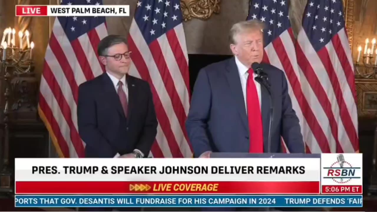 Trump with Speaker Johnson on non-citizens being allowed to vote