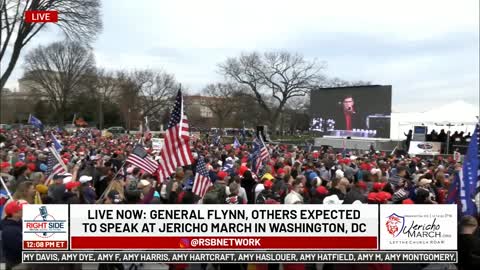 General Michael Flynn and Family Speak at Jericho March in DC 12/12/20