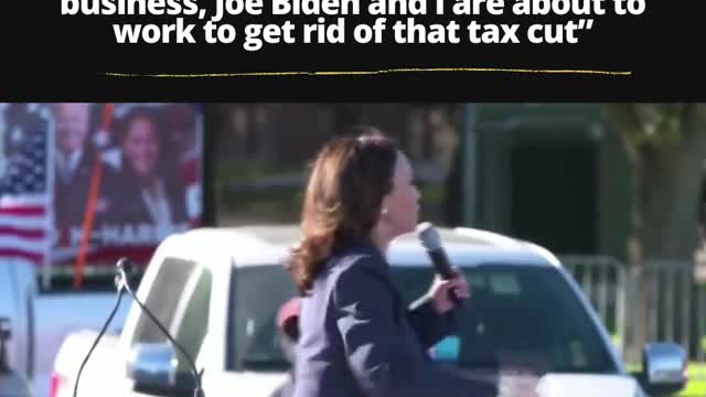Kamala Harris says they will get rid of Trump's tax cut