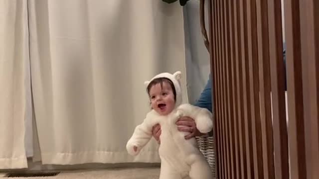 Cute baby dancing