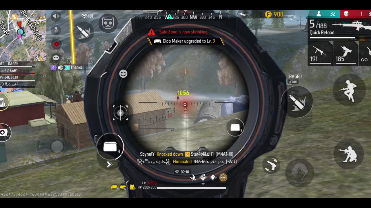 Freefire Live Stream Mobile Player