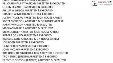 UPDATED LIST OF CELEBRITY ARREST & EXECUTIONS!! ENTIRE HOLLYWOOD!! TRUMP SAID -THEY WILL ALL DIE-