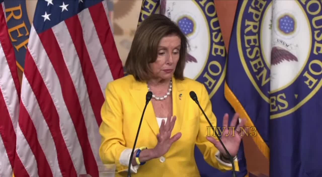 💢 Drunk Pelosi making no sense in describing the US economic catastrophe