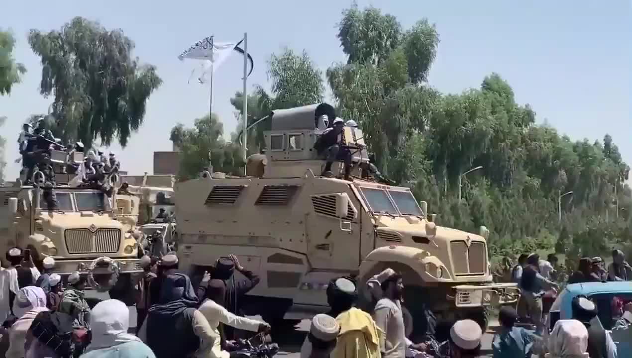 Taliban throw military parade with US equipment