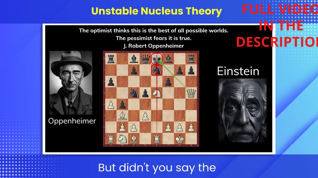 OPPENHEIMER AND EINSTEIN PLAYING THEIR OWN GAME