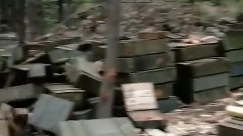 Russian ammunition left behind in Kharkov.