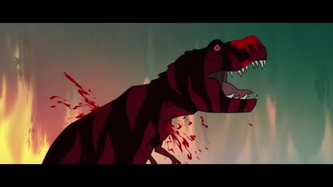 Genndy Tartakovsky's Primal | Spear and Fang vs. Tyrannosaurid Trio