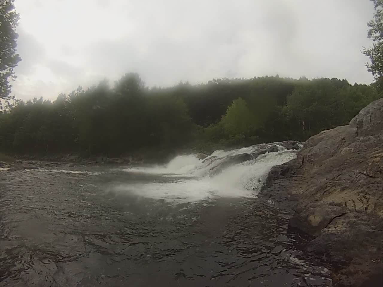 Under the waterfall, Springfield VT