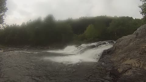 Under the waterfall, Springfield VT