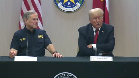 Trump participates in border security briefing In Texas