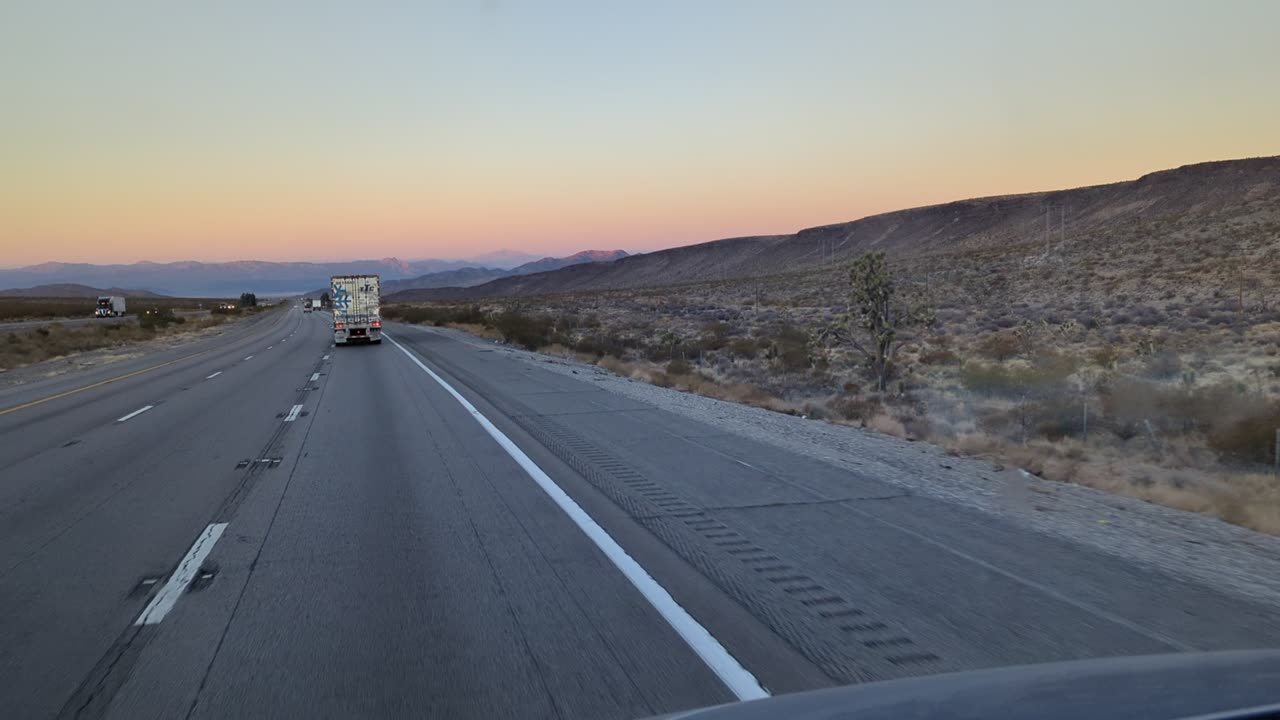 Trucking down Baker grade.