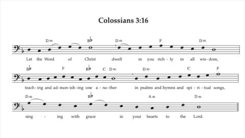 Colossians 3:16 piano