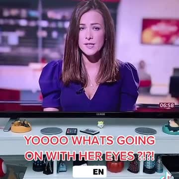 What up with her eyes?