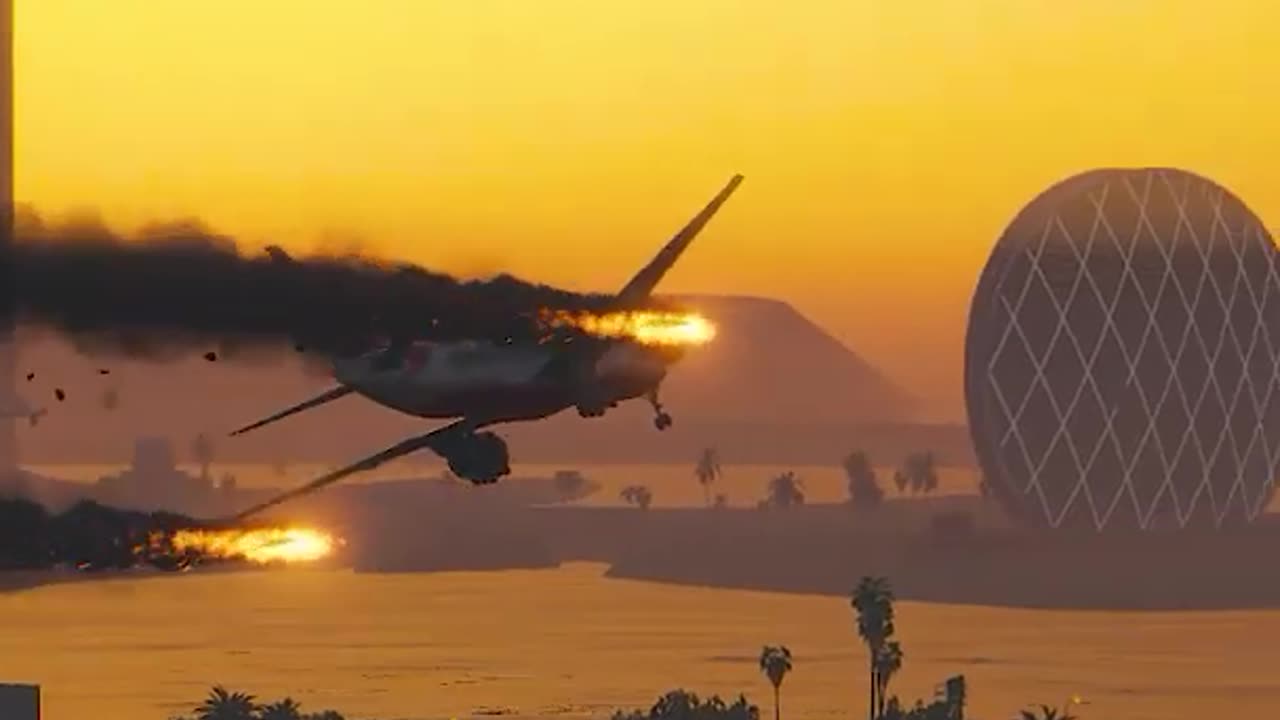 The Air Crashed On Takeoff Video! #viral #111