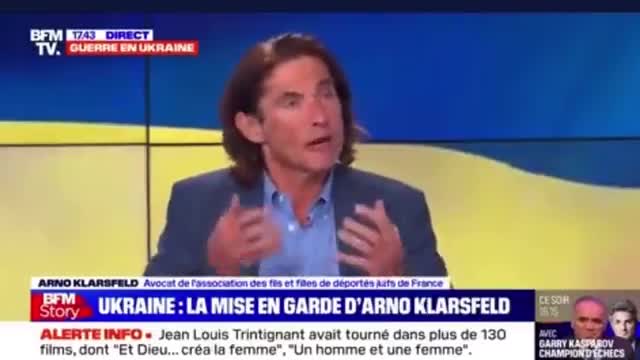 Arno Klarsfeld met BFM en PLS en rappelant que l’Ukraine glorifie des nazis