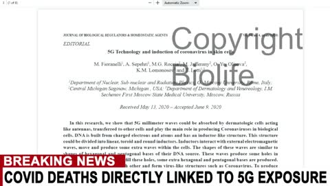 COVID Deaths Directly Linked to 5G Exposure